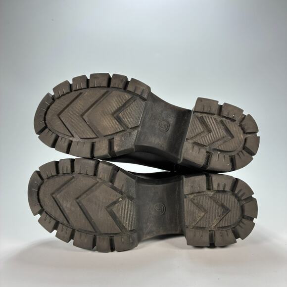 Universal Thread Keeley Chelsea Black Slip On Chunky Sock Boots Women's Size 6 - Picture 7 of 9